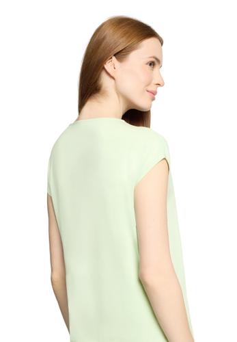 Blusenshirt S Gerade - Green Lily