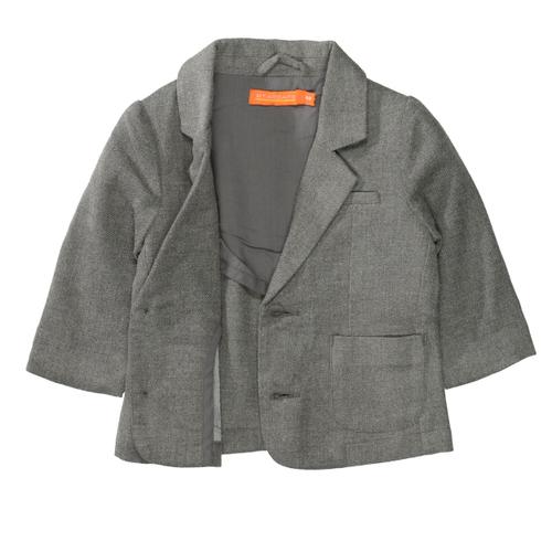 Blazer mit Strukturmuster 62 bequem - Grey Mel.