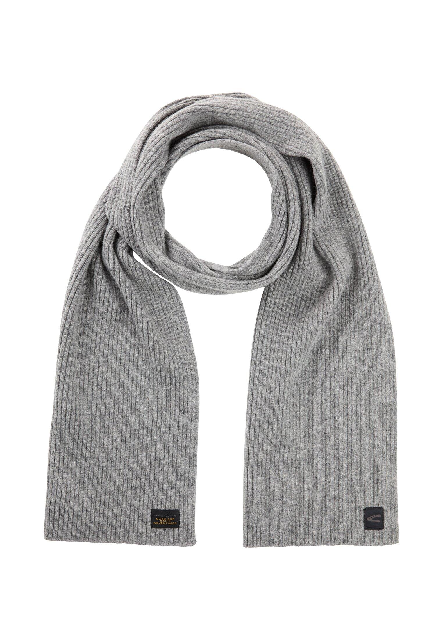 Strickschal aus reiner Lammwolle OS Regular Fit - Stone Gray