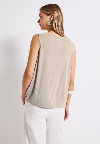 Silk-Look Top 38 - Morning Beige