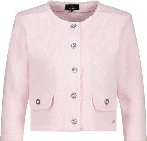 Strickjacke mit Flammgarn 36 - French Rose