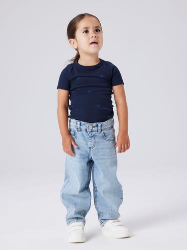 NMFBELLA BALLOON JEANS 2441-SM NOOS 104 Ballon Schnitt - Medium Blue Denim