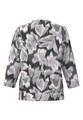 Blusenshirt NOS mit Faltendetail im Vorderteil 42 - Soft Purple/anthrazit/ecru