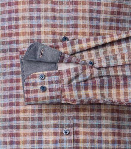 Freizeithemd M Casual Fit - Rot
