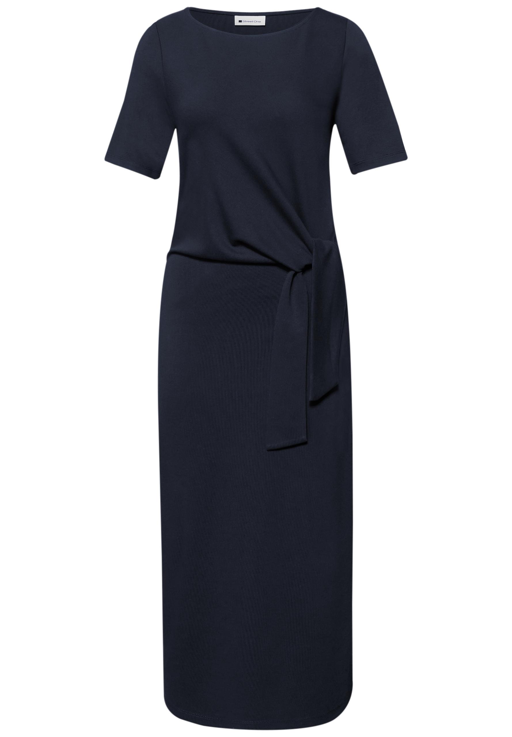 Midi-Kleid mit Knotendetail 34 - Shadowed Navy