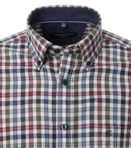 Flanellhemd 3XL Casual Fit - Blau