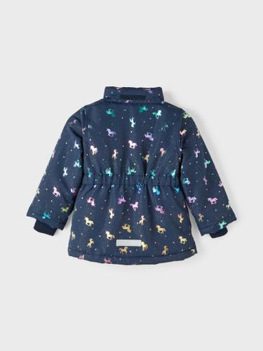 NMFMAXI JACKET FOIL AOP NOOS 98 - Dark Sapphire