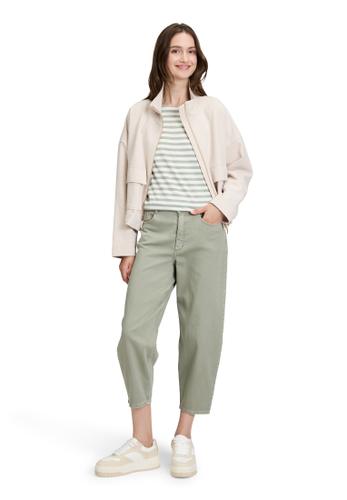 Ringelshirt S Lässig - Cream/Green