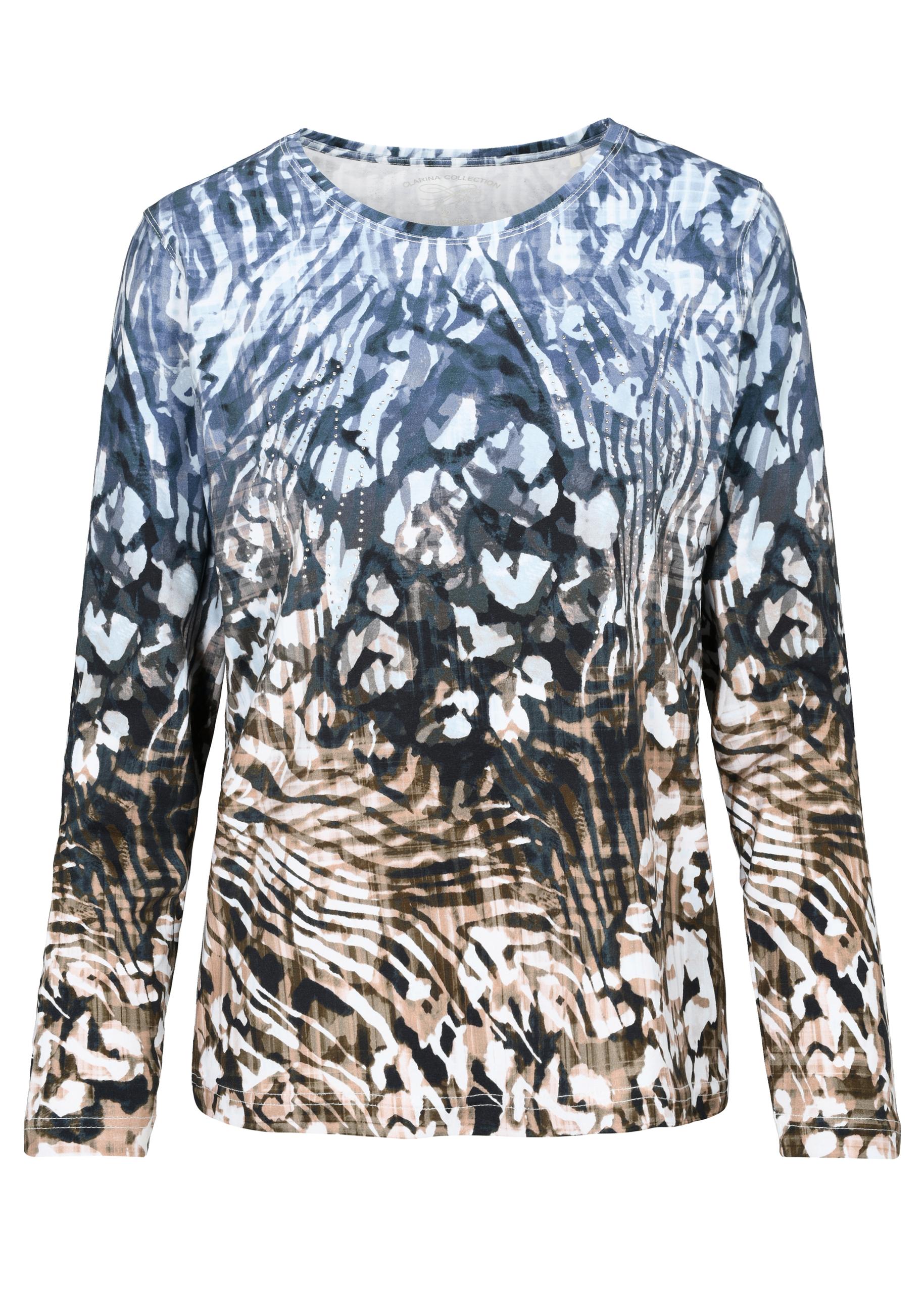 Rdh.-Shirt, 1/1 Arm, Druck 40 - Bleu Combo