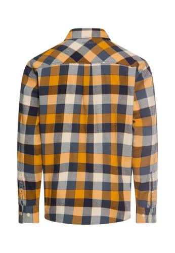 fleXXXactive® Langarmhemd aus leichtem Flanell M Regular Fit - Burned Yellow