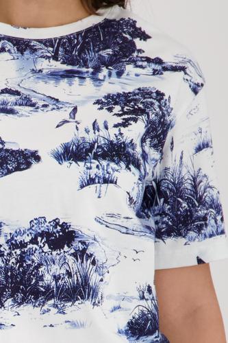 T-Shirt mit Landschaftsdruck