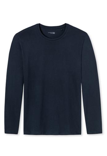 Langarmshirt Rundhals 48 - Dunkelblau