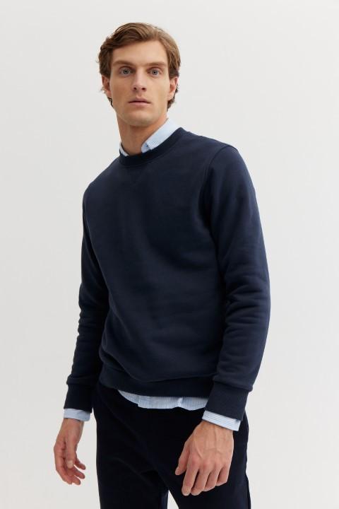 Rundhals Sweatshirt M - Night Blue