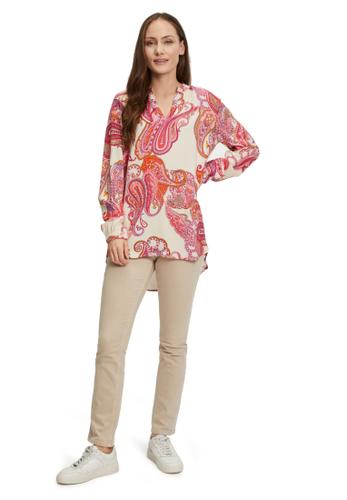 Longbluse 42 Lässig - Beige-rosé