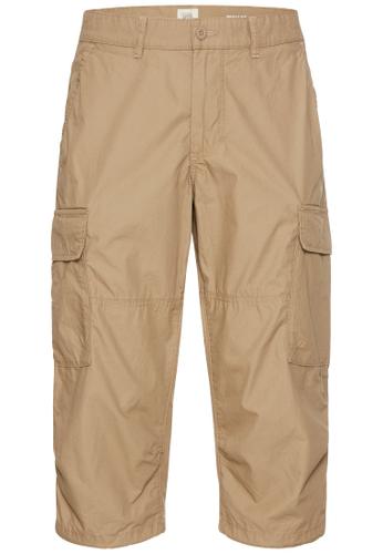 3/4 Cargo Shorts Regular Fit 34IN Regular Fit - Wood