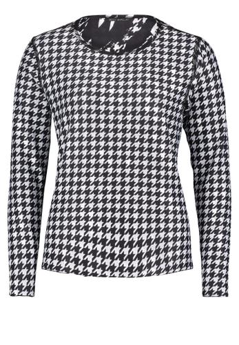 Sweatshirt 44 Figurumspielend - Schwarz/weiß