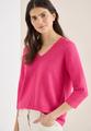 3/4-Arm Pullover mit Struktur