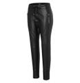 MAC JEANS - FUTURE, Light vegan leather Schwarz 32/OL