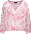 Bluse mit Blumenmuster 38 - French Rose Gemustert