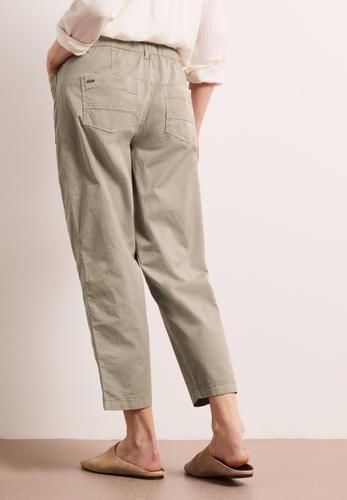 Barrel Leg Hose aus Twill-Ware 42/28 - Safari Beige