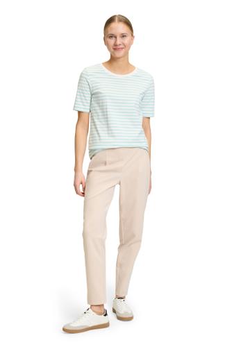 Basic Shirt S Gerade - Cream/mint