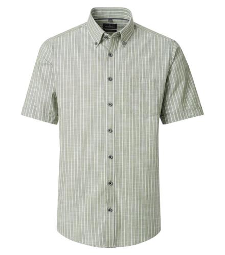 Freizeithemd Kurzarm M Casual Fit - Grün