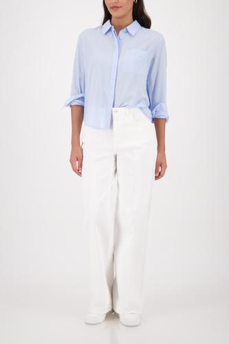 Bluse mit Hemdkragen 38 - Light Sky