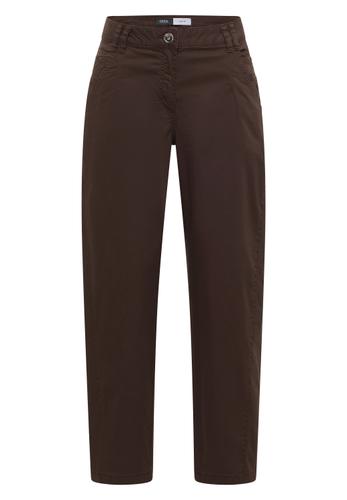 Mid Waist Barrel Leg Hose im Casual Fit 27/28 - Macchiato Brown